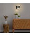 Applique murale design 14W en métal - 1500lm, noir, 360 degrés, IP20, source lumineuse incl.