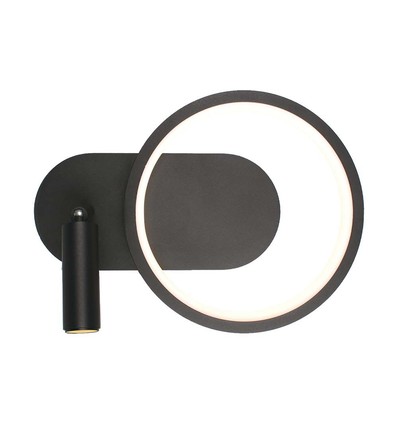 14W Designer LED vägglampa - Svart, 1500lm, 25x10x18 cm, inkl. ljuskälla