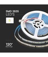 Ruban LED 120 VT-2835 10W/m - 24V, 4000K, IP20, 10m/rouleau