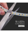 5m 8W/m LED strip, 126 LED pr. meter - 24V, IP20, 137lm/W, 4000K, SMD2835