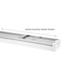 Réglette LED 120cm Limea Prismatica CCT - 20/30/40W, 130lm/W, IP44, IK10, 3CCT, garantie 5 ans