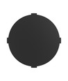 10W Rund CCT vegglampe - IP65, sort, 360°, 3-i-1 CCT
