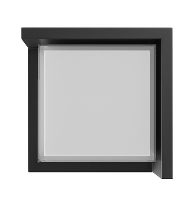 Applique murale 10W Verto Square Edge CCT - 120lm/W, IP65, noir, 3-CCT, 160x160mm