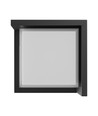 10W Verto Square Edge CCT vägglampa - 120lm/W, IP65, svart, 3-CCT, 160x160mm
