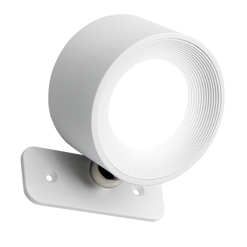 4,5W Uppladdningsbar vägglampa CCT - IP20, rund, vit, 360° roterbar, inkl. ljuskälla och fjärrkontroll
