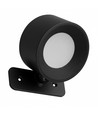 Applique murale rechargeable 4,5W CCT - IP20, ronde, noir mat, rotative à 360°, source lumineuse incluse et télécommande