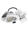 Spot encastrable 7W Ø8,3cm DimToWarm+CCT dimmable RA96 - Perçage : Ø6,8 cm, Dimensions : Ø8,3 cm, Bordure blanche