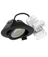 Spot encastrable 7W Ø8,3cm DimToWarm+CCT dimmable RA96 - Perçage : Ø6,8 cm, Dimensions : Ø8,3 cm, Noir, bord blanc