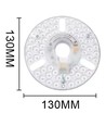 Module LED 13cm / 18W dimmable avec lentilles - Sans scintillement, remplace G24, tubes circulaires et tubes compacts