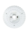 Ø17 cm / 24/18/12W LED-innsats med linser - Flimmerfri, valgfri CCT, erstatter G24, sirkelrør og kompaktrør