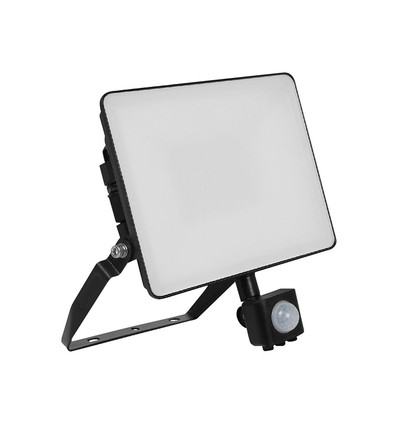 30W LED-breedstraler met sensor - 120lm/W, zwart, werklamp, snelkoppeling