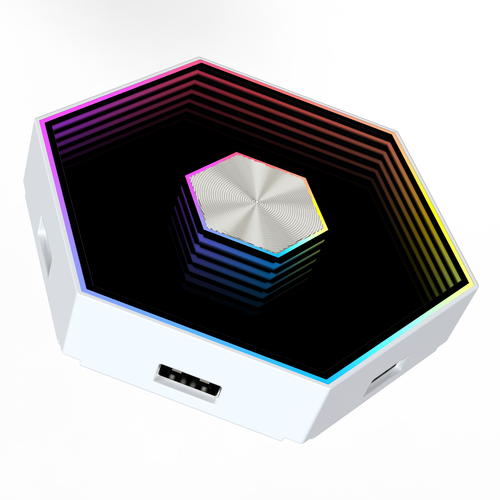 12 st. RGBIC Hexagon Infinity Wandlampen - Set