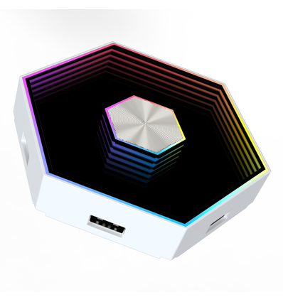 12 stk. RGBIC Hexagon Infinity Vegglys - Sett