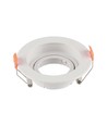Spot encastrable GU10 - Rond, blanc, IP20, perçage : Ø8,5 cm, dim : Ø10,2 cm, sans source lumineuse