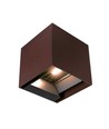 9W LED Wandlamp op zonne-energie - IP65, CCT, 3 lichtkleuren, PIR-sensor, cortenkleurige behuizing