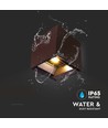 Applique murale solaire LED 9W - IP65, CCT, 3 couleurs de lumière, capteur PIR, boîtier couleur corten