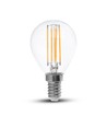 Ampoule LED filament E14 4W - P45, claire, blanc chaud, 400lm