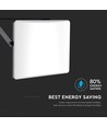 30W LED-lyskaster - CCT, 3 lysfarger, mattet, arbeidslampe, utendørs