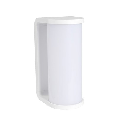 Applique murale moderne 12W, 140lm/W - IP65, blanc, dimmable, CCT, source lumineuse incluse