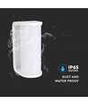 12W modern vägglampa, 140lm/W - IP65, vit, dimbar, CCT, inkl. ljuskälla