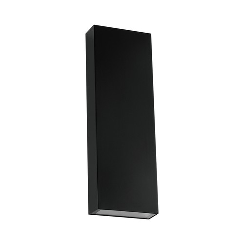 Applique murale LED 8W avec éclairage haut/bas - 140lm/W, IP65, noir, 4000K, rectangulaire, source lumineuse incluse