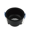 VT-9001RD lampeholder GU10 - aluminium, honeycomb, dyb anti-blænding, sort rund
