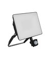 Projecteur LED 20W avec détecteur - 120lm/W, IP65, noir, 3000K, détecteur PIR