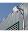 20W LED projektør med sensor - 120lm/W, IP65, sort, 3000K, PIR sensor