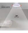 7W Ø8,8cm LED indbygningsspot - Hul: Ø6,8 cm, Mål: Ø8,8 cm, CCT - 3 lyskulører