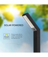 1,5W Solar tuinlamp - CCT, 3 lichtkleuren, IP65, zwart, incl. voet en grondpen