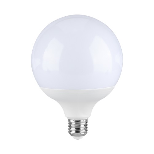 E27 22W LED G120 globepære - 2600lm, Samsung LED chip, plast, hvidt glas