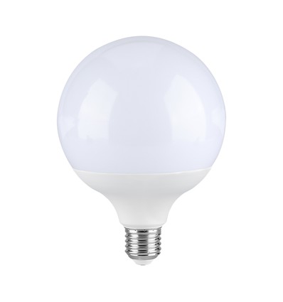 E27 22W LED G120 globe lamp - 2600lm, Samsung LED chip, kunststof, wit glas