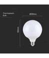 Ampoule LED globe E27 22W G120 - 2600lm, Samsung LED chip, plastique, verre blanc