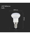 E14 3W LED R39 lamp - 250lm, Samsung LED chip, vervangt 25W