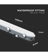 120cm 36W waterdicht compleet LED armatuur met sensor - 120lm/W, IP65, Samsung LED, SS clips