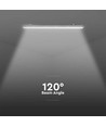 120cm 36W waterdicht compleet LED armatuur met sensor - 120lm/W, IP65, melkwitte cover, RVS clips