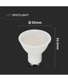 GU10 5W LED spot - Samsung LED chip, 110°, 400lm, 5 års garanti
