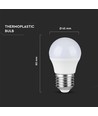 Ampoule LED E27 6,5W - G45, forme sphérique, 230V