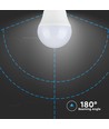 Ampoule LED E27 6,5W - G45, forme sphérique, 230V
