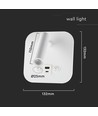 Applique de lit LED 8W avec charge USB/PD - CREE chip, 3000K, blanc, source lumineuse incl.