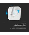 8W LED bed-wandlamp met USB/PD opladen - CREE chip, 3000K, wit, incl. lichtbron