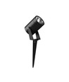 10W LED havespot med spyd - IP65, sort aluminium, 40° lysvinkel, 880lm