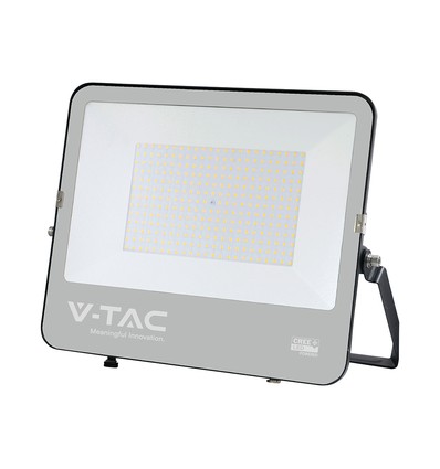 200W LED lyskaster med Samsung chip - 115lm/W, IP65, sort, kald hvit, utendørs