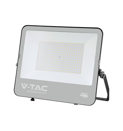 200W LED strålkastare, Samsung chip - 135lm/W, IP65, svart, utomhus, kallvit