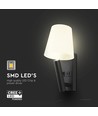 2W LED sengelampe / væglampe med USB-opladning - Sort, 3000K, CREE chip, IP20, moderne design