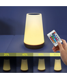 Oppladbar RGBW LED bord-/nattlampe - Hvit, touch dimbar, IP20 innendørs