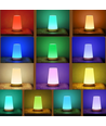 Oppladbar RGBW LED bord-/nattlampe - Hvit, touch dimbar, IP20 innendørs