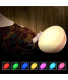 Oplaadbare RGBW halve bol tafel-/nachtlamp - Wit, touch dimbaar, IP20 binnen