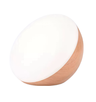 Lampe de table/nuit hémisphérique RGBW rechargeable - Blanc, tactile dimmable, IP20 intérieur
