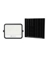 400W Solcelle LED lyskaster, 7-i-1 CCT - IP65, sort, LiFePO4 batteri, inkl. solpanel og batteriindikator